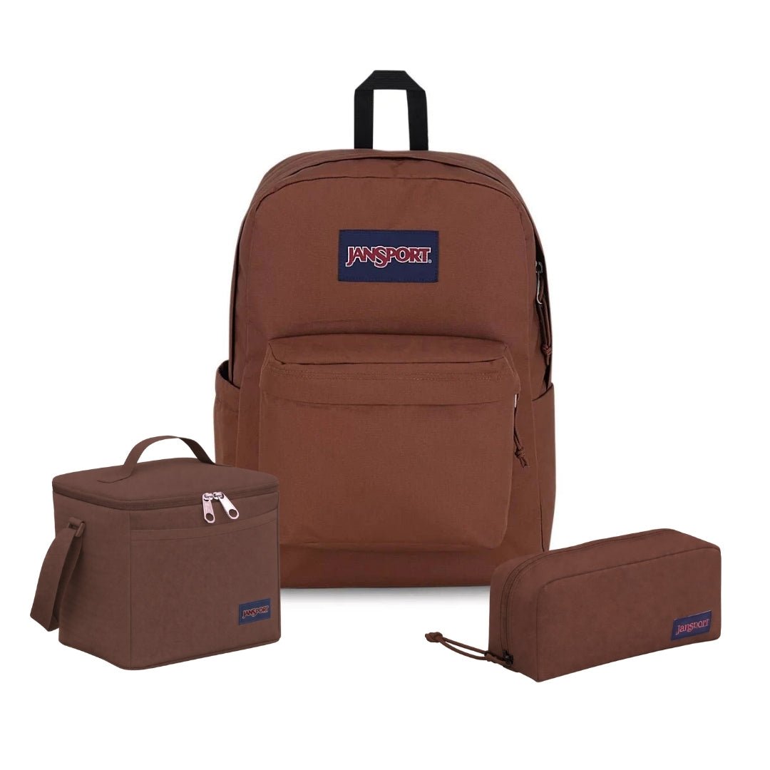 SUPERBREAK PLUS BASIC BROWN BUNDLE - JanSport Colombia - JS0A4QUE-JS0A85O3-JS0A85O6-GM4