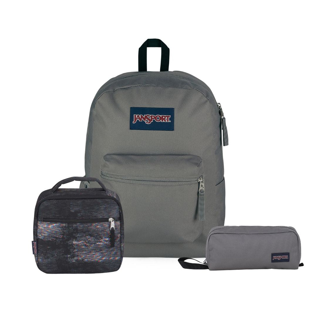 CROSS TOWN GRAPHITE GREY BUNDLE - JanSport Colombia - JS0A47LW-7H6-JS0A2WJX-AB6-JS0A85O6-7H6