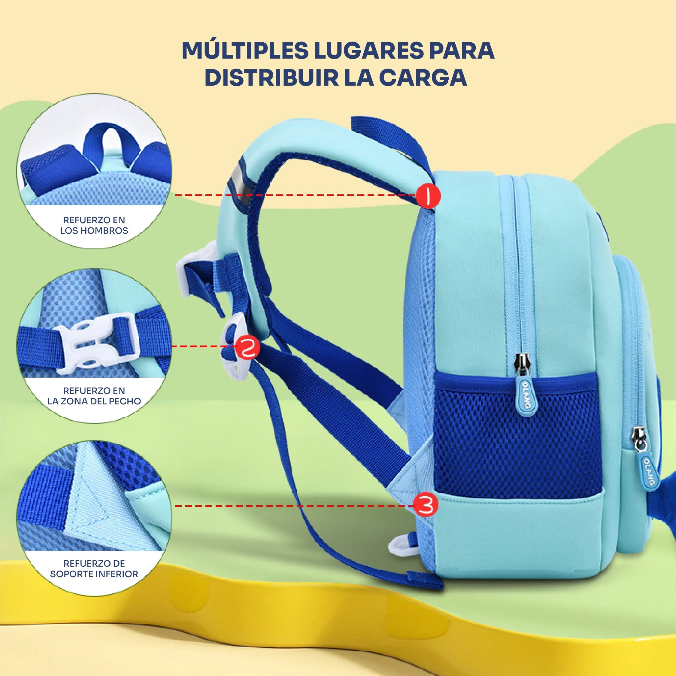 Olang Mochila Preescolar y Escolar#color_light-blue