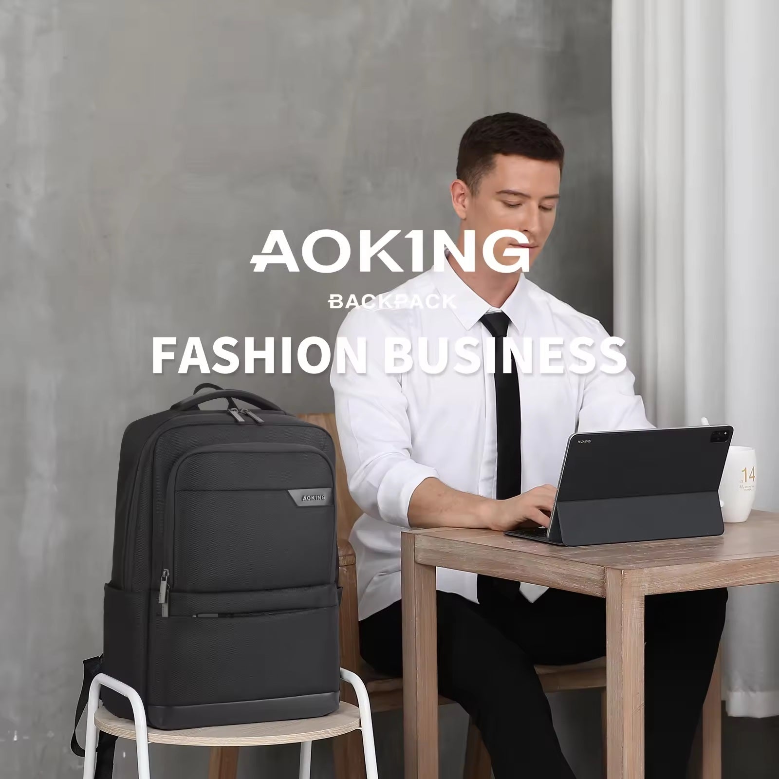Aoking Corporate Mochila Ejecutiva de Trabajo o Universidad#color_black