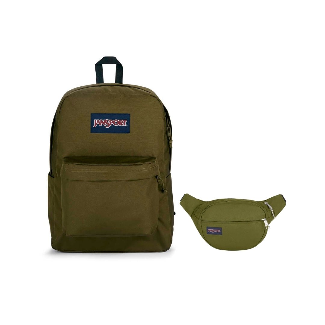 SUPERBREAK PLUS ARMY GREEN BUNDLE - JanSport Colombia - JS0A4QUE-JS0A85O3-JS0A85O6-JS00TAN1-7G5
